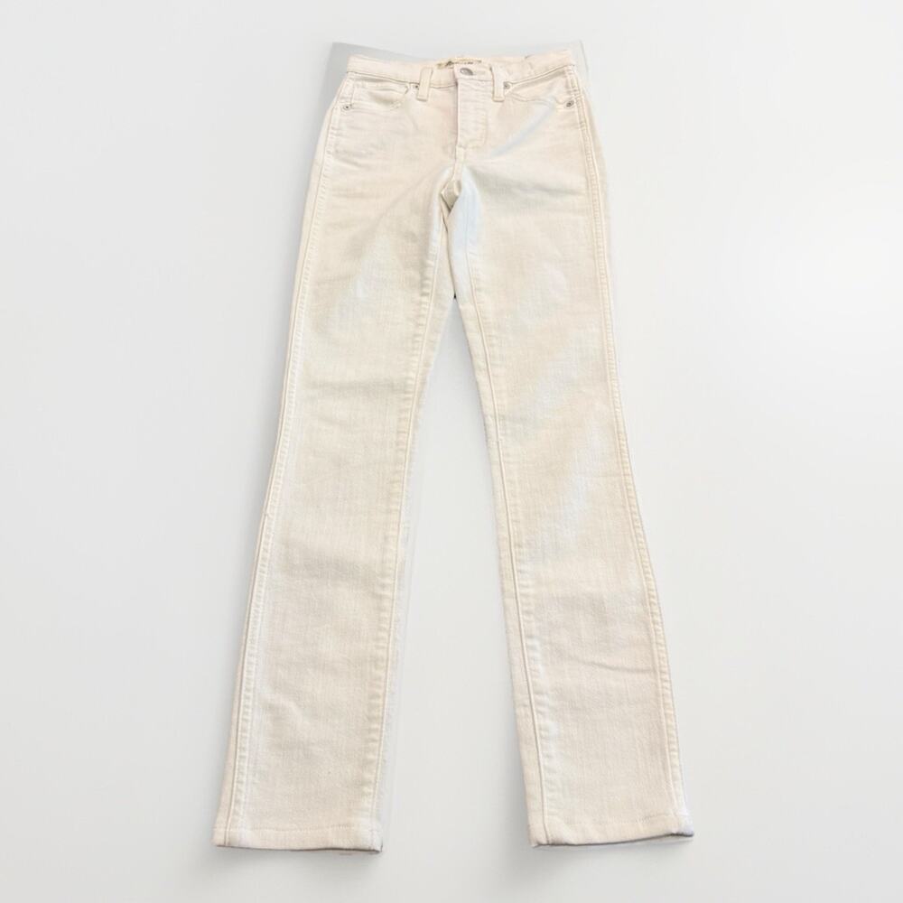 Madewell Womens White 10" High-Rise Skinny Stretched Jeans Size 23 NWT New $128